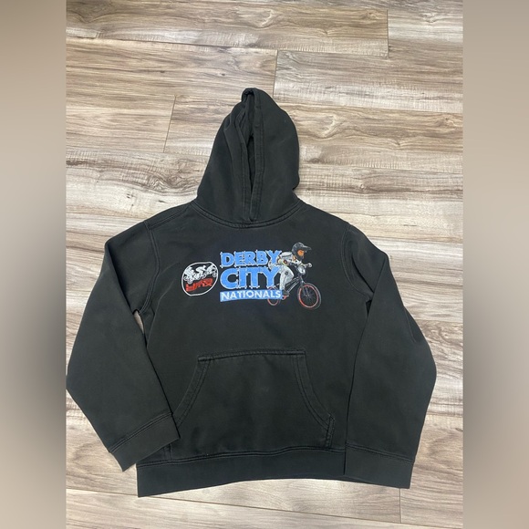 Lot of 3 Tek Gear Hooded Sweatshirt Boys Size Medium Size 10/12 Black Gray BMX - Picture 5 of 6